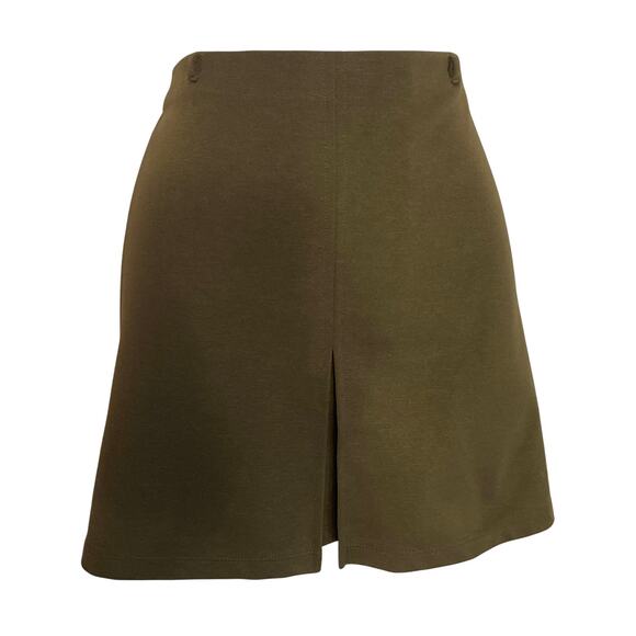 Express Green Pull On Pleated Skirt L - Picture 1 of 5